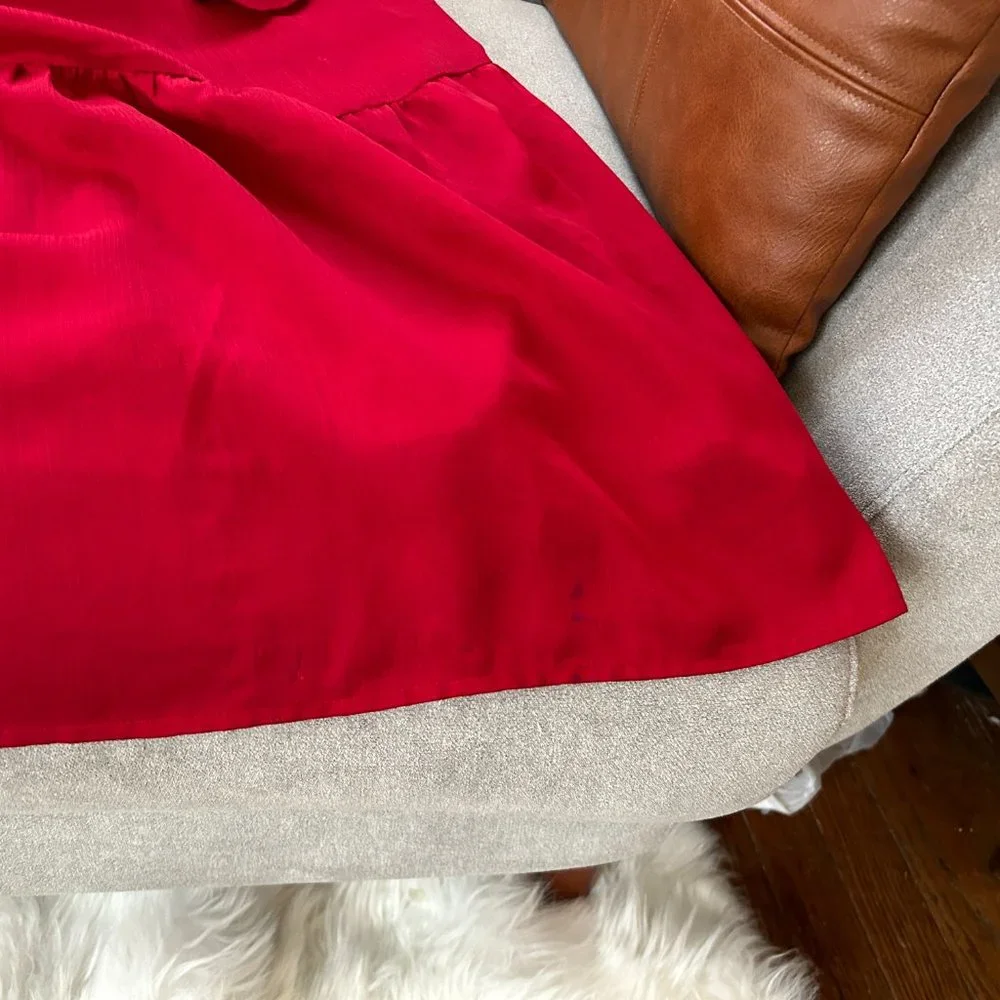 Red Ruffle Dress - Picture 8 of 9